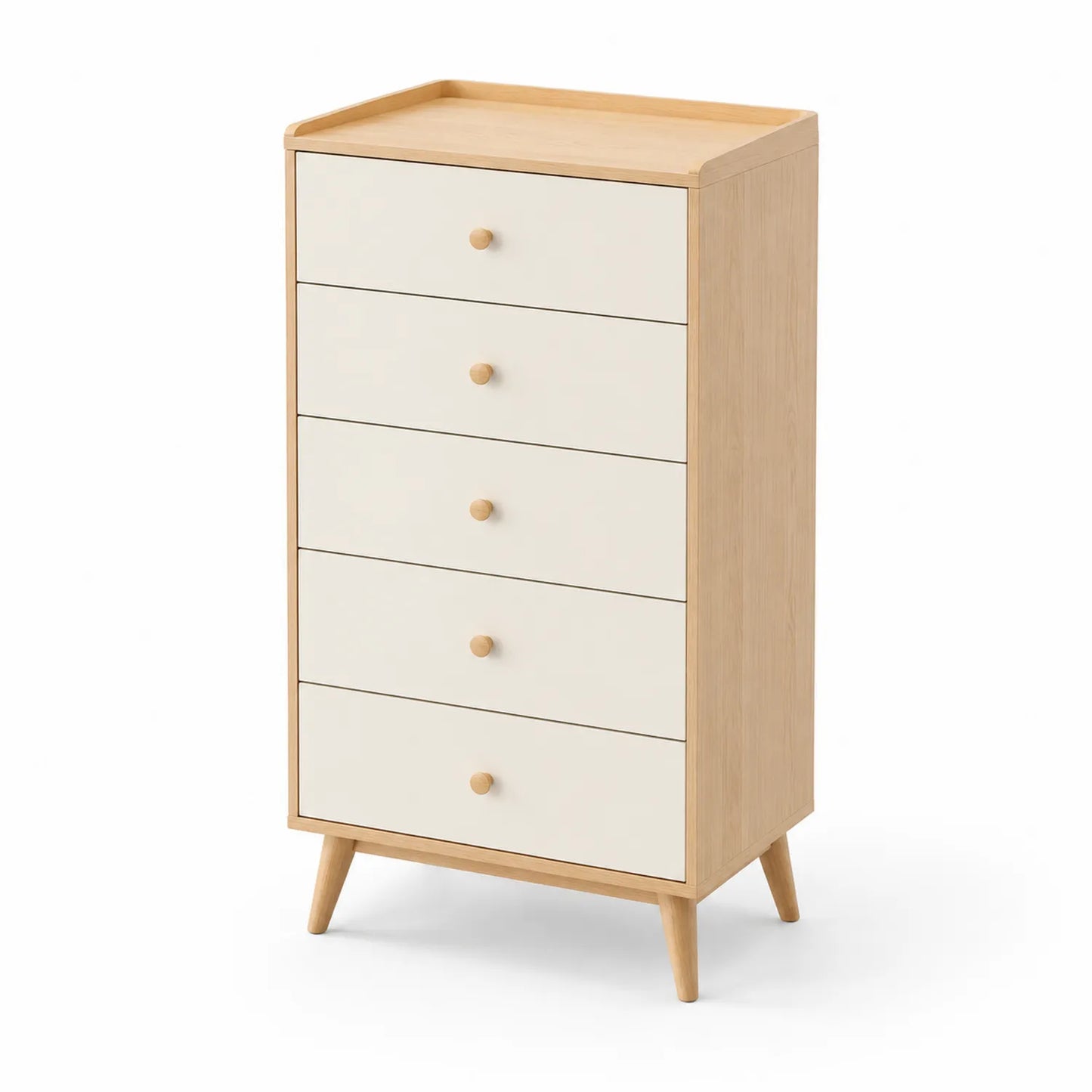 Commode 5 tiroirs en bois