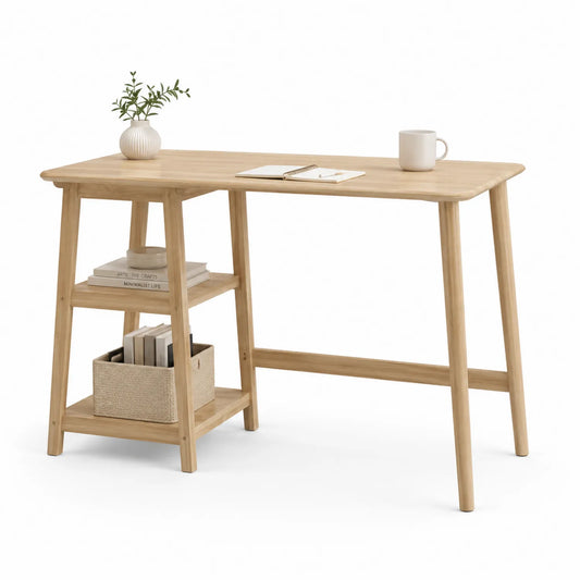 Bureau en Bois avec Étagères Intégrées 120x60x75 cm