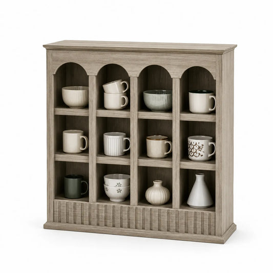 Étagère de rangement en bois 12 compartiments 96x85x15 cm
