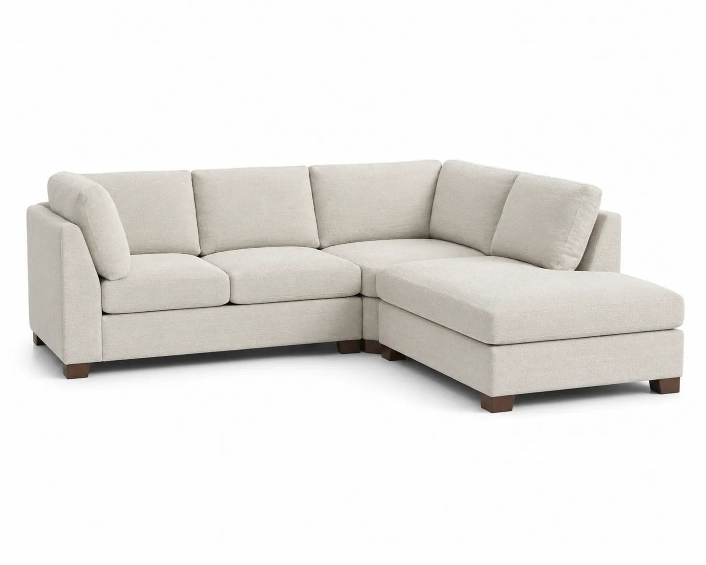 Canapé d'angle en tissu Beige 278 cm